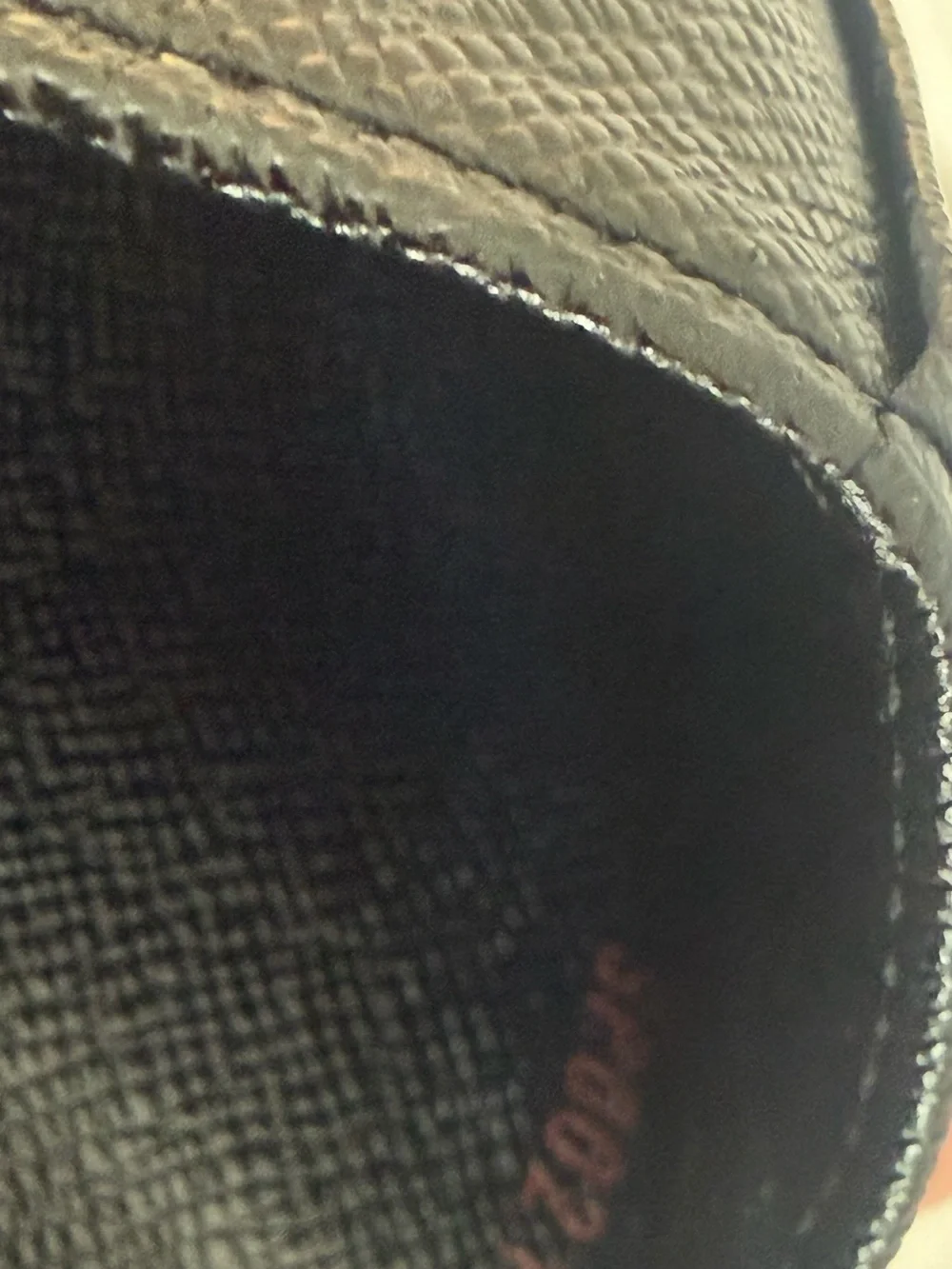 Louis Vuitton Black Textured Leather Men's Card Case